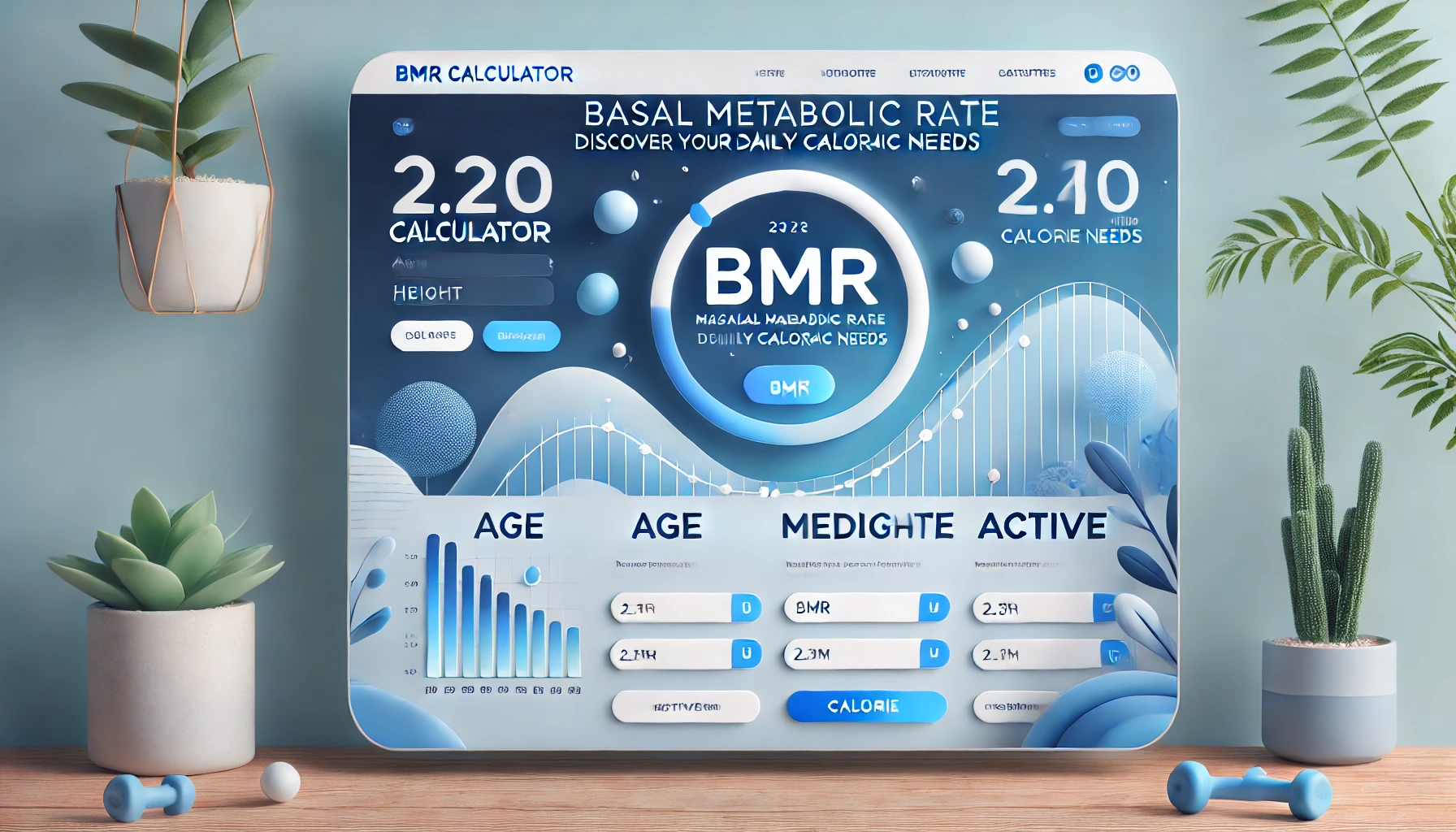 The difference between BMR and TDEE illustrated with a BMR calculator
